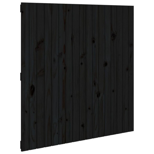 VidaXL (black, 108 x 3 x 110 cm) vidaXL Solid Wood Pine Wall Headboard Bed Header Multi Colours Multi Sizes