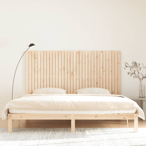VidaXL (brown, 204 x 3 x 110 cm) vidaXL Solid Wood Pine Wall Headboard Bed Header Multi Colours Multi Sizes 2