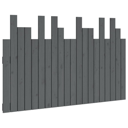 VidaXL (grey, 127.5 x 3 x 80 cm) vidaXL Solid Wood Pine Wall Headboard Bedroom Bed Header Multi Colours/Sizes 1