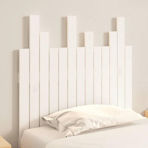 VidaXL (white, 82.5 x 3 x 80 cm) vidaXL Solid Wood Pine Wall Headboard Bedroom Bed Header Multi Colours/Sizes 2