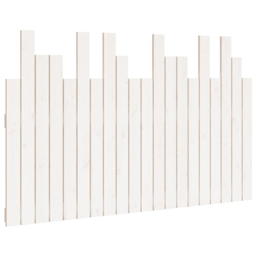 VidaXL (white, 127.5 x 3 x 80 cm) vidaXL Solid Wood Pine Wall Headboard Bedroom Bed Header Multi Colours/Sizes