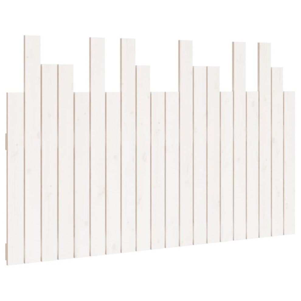 (white, 127.5 x 3 x 80 cm) vidaXL Solid Wood Pine Wall Headboard Bedroom Bed Header Multi Colours/Sizes