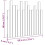 VidaXL (grey, 95.5 x 3 x 80 cm) vidaXL Solid Wood Pine Wall Headboard Bedroom Bed Header Multi Colours/Sizes 8