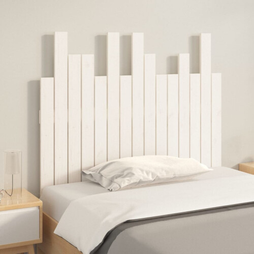 VidaXL (white, 95.5 x 3 x 80 cm) vidaXL Solid Wood Pine Wall Headboard Bedroom Bed Header Multi Colours/Sizes 2