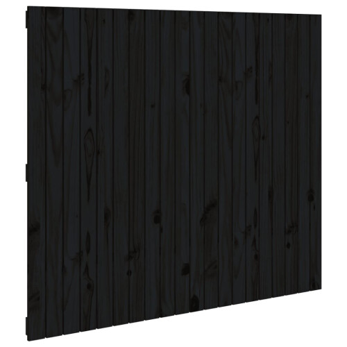 VidaXL (black, 127.5 x 3 x 110 cm) vidaXL Solid Wood Pine Wall Headboard Bed Header Multi Colours Multi Sizes 1
