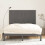 VidaXL (grey, 159.5 x 3 x 110 cm) vidaXL Solid Wood Pine Wall Headboard Bed Header Multi Colours Multi Sizes 3