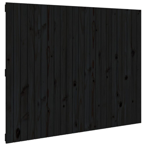 VidaXL (black, 146.5 x 3 x 110 cm) vidaXL Solid Wood Pine Wall Headboard Bed Header Multi Colours Multi Sizes