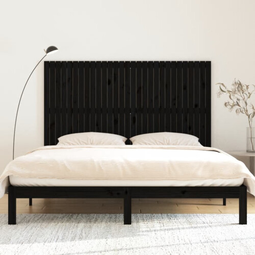 VidaXL (black, 185 x 3 x 110 cm) vidaXL Solid Wood Pine Wall Headboard Bed Header Multi Colours Multi Sizes 2