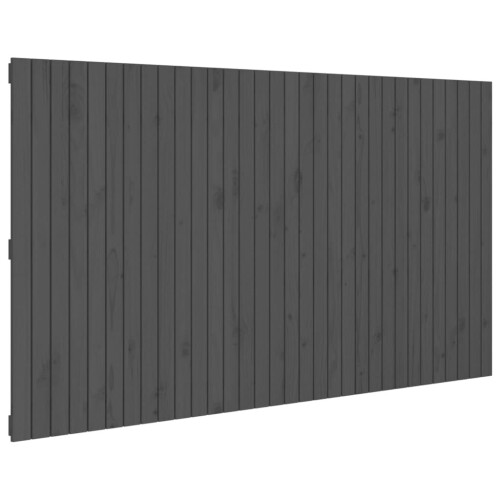 VidaXL (grey, 204 x 3 x 110 cm) vidaXL Solid Wood Pine Wall Headboard Bed Header Multi Colours Multi Sizes