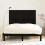 VidaXL (black, 159.5 x 3 x 110 cm) vidaXL Solid Wood Pine Wall Headboard Bed Header Multi Colours Multi Sizes 3