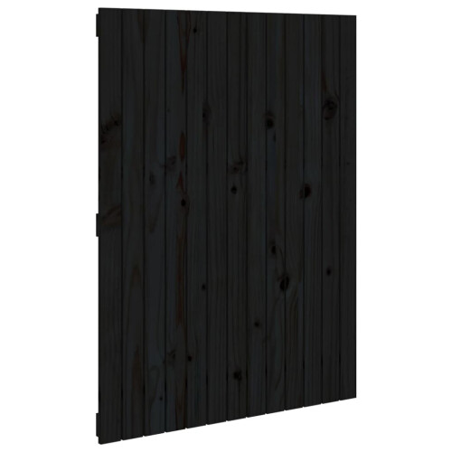 VidaXL (black, 82.5 x 3 x 110 cm) vidaXL Solid Wood Pine Wall Headboard Bed Header Multi Colours Multi Sizes