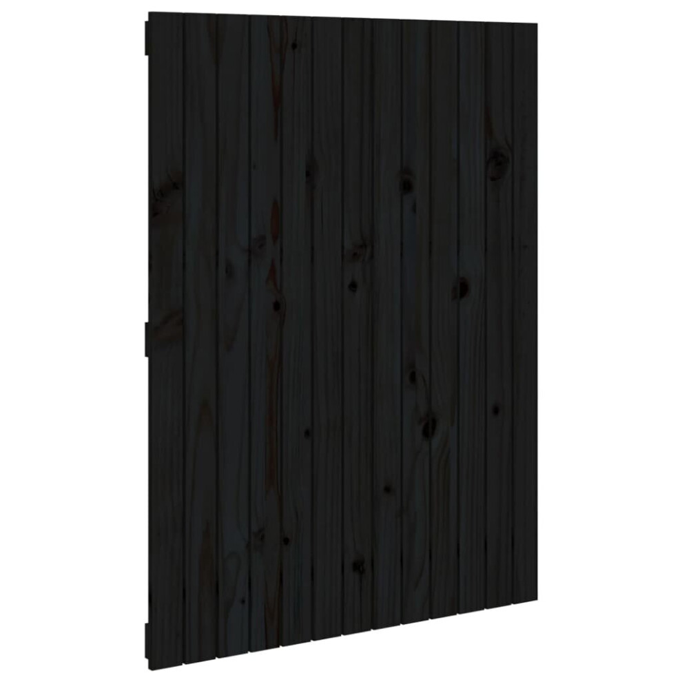 Vidaxl (Black, 82.5 X 3 X 110 Cm) Solid Wood Pine Wall Headboard Bed Header Multi Colours Multi Sizes