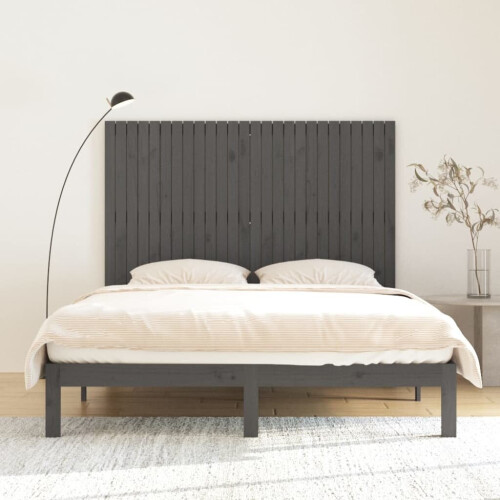 VidaXL (grey, 166 x 3 x 110 cm) vidaXL Solid Wood Pine Wall Headboard Bed Header Multi Colours Multi Sizes 2