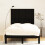 VidaXL (black, 127.5 x 3 x 110 cm) vidaXL Solid Wood Pine Wall Headboard Bed Header Multi Colours Multi Sizes 3