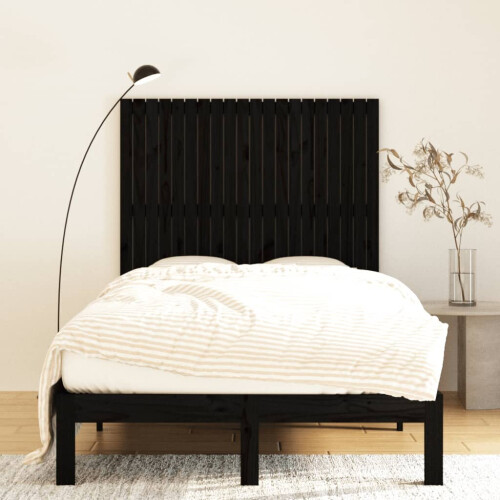 VidaXL (black, 127.5 x 3 x 110 cm) vidaXL Solid Wood Pine Wall Headboard Bed Header Multi Colours Multi Sizes 2