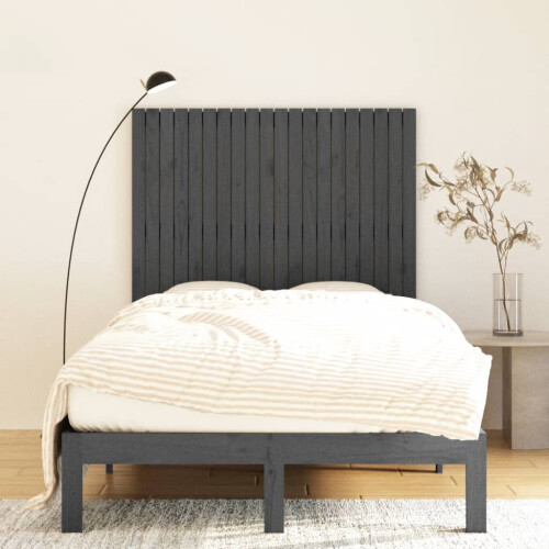 VidaXL (grey, 127.5 x 3 x 110 cm) vidaXL Solid Wood Pine Wall Headboard Bed Header Multi Colours Multi Sizes 2