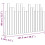 VidaXL (white, 127.5 x 3 x 80 cm) vidaXL Solid Wood Pine Wall Headboard Bedroom Bed Header Multi Colours/Sizes 8