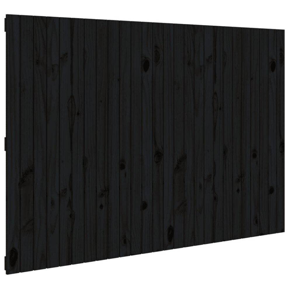 (black, 166 x 3 x 110 cm) vidaXL Solid Wood Pine Wall Headboard Bed Header Multi Colours Multi Sizes