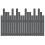 VidaXL (grey, 127.5 x 3 x 80 cm) vidaXL Solid Wood Pine Wall Headboard Bedroom Bed Header Multi Colours/Sizes 5
