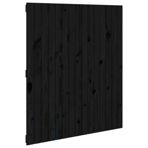 VidaXL (black, 95.5 x 3 x 110 cm) vidaXL Solid Wood Pine Wall Headboard Bed Header Multi Colours Multi Sizes 1