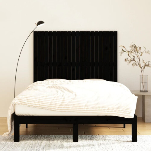 VidaXL (black, 140 x 3 x 110 cm) vidaXL Solid Wood Pine Wall Headboard Bed Header Multi Colours Multi Sizes 2