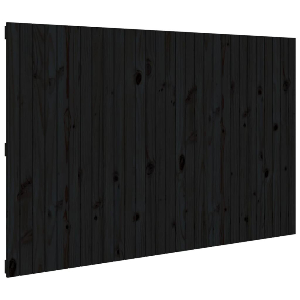 (black, 185 x 3 x 110 cm) vidaXL Solid Wood Pine Wall Headboard Bed Header Multi Colours Multi Sizes