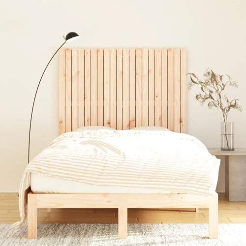 VidaXL (brown, 127.5 x 3 x 110 cm) vidaXL Solid Wood Pine Wall Headboard Bed Header Multi Colours Multi Sizes 2