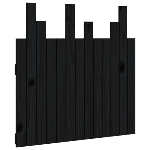 VidaXL (black, 82.5 x 3 x 80 cm) vidaXL Solid Wood Pine Wall Headboard Bedroom Bed Header Multi Colours/Sizes