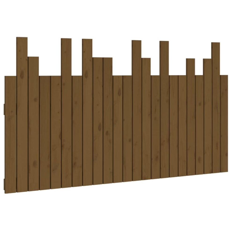 Vidaxl (Honey Brown, 146.5 X 3 X 80 Cm) Solid Wood Pine Wall Headboard Bedroom Bed Header Multi Colours/Sizes