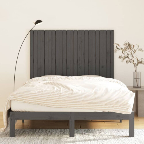 VidaXL (grey, 146.5 x 3 x 110 cm) vidaXL Solid Wood Pine Wall Headboard Bed Header Multi Colours Multi Sizes 2
