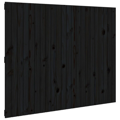 VidaXL (black, 140 x 3 x 110 cm) vidaXL Solid Wood Pine Wall Headboard Bed Header Multi Colours Multi Sizes