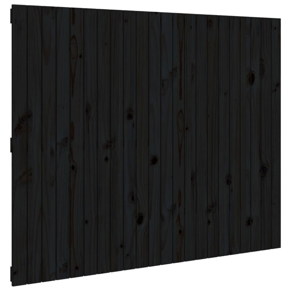 (black, 140 x 3 x 110 cm) vidaXL Solid Wood Pine Wall Headboard Bed Header Multi Colours Multi Sizes