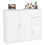 VidaXL (white) vidaXL Sideboard Home Storage Side Cabinet Cupboard Highboard Engineered Wood 5