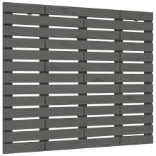 (grey, 81 x 3 x 91.5 cm) vidaXL Wall Headboard Bedroom Bed Header Decor Bed Headboard Solid Wood Pine