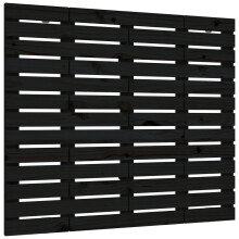 (black, 146 x 3 x 91.5 cm) vidaXL Wall Headboard Bedroom Bed Header Decor Bed Headboard Solid Wood Pine