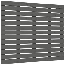 (grey, 141 x 3 x 91.5 cm) vidaXL Wall Headboard Bedroom Bed Header Decor Bed Headboard Solid Wood Pine
