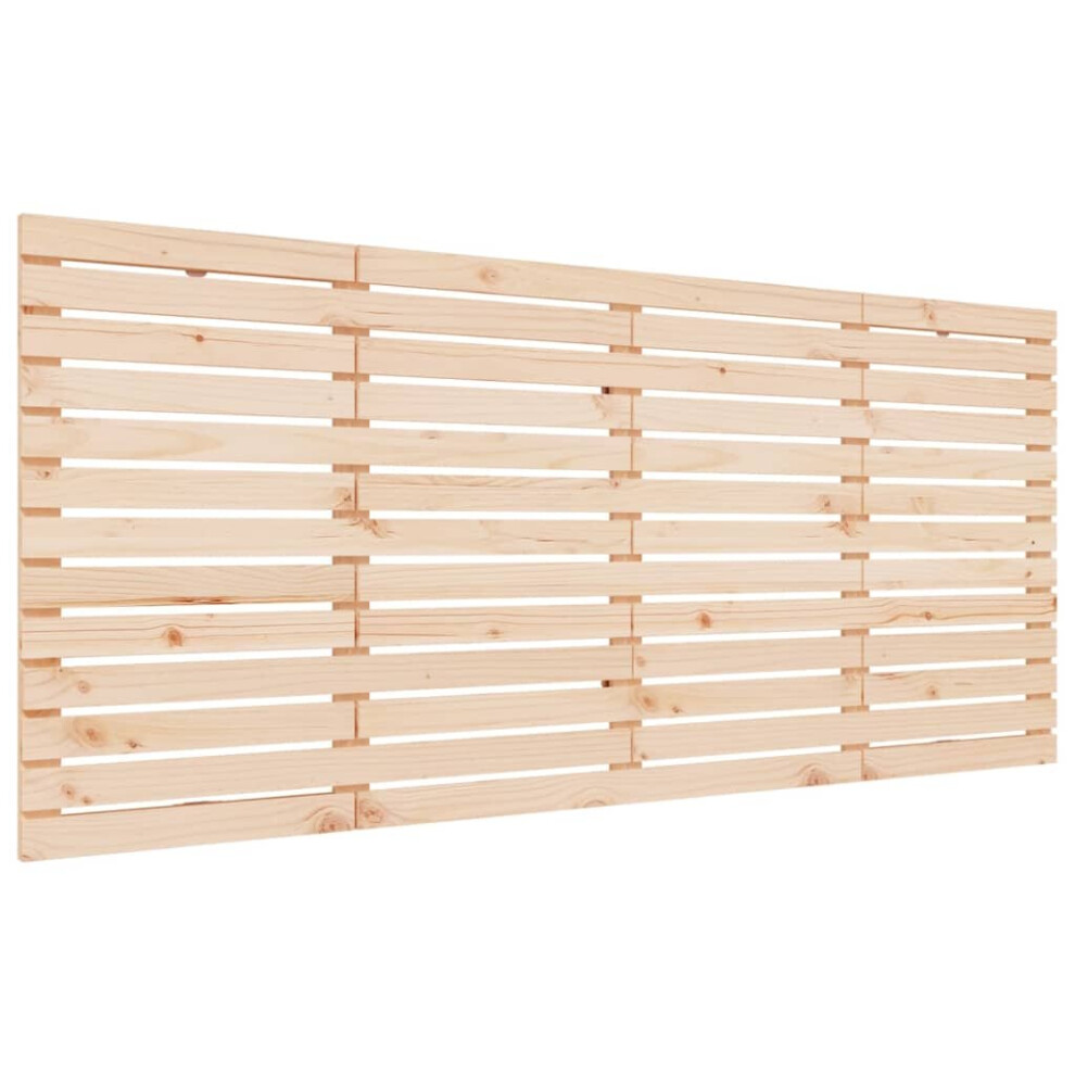 Vidaxl (Brown, 166 X 3 X 91.5 Cm) Wall Headboard Bedroom Bed Header Decor Bed Headboard Solid Wood Pine