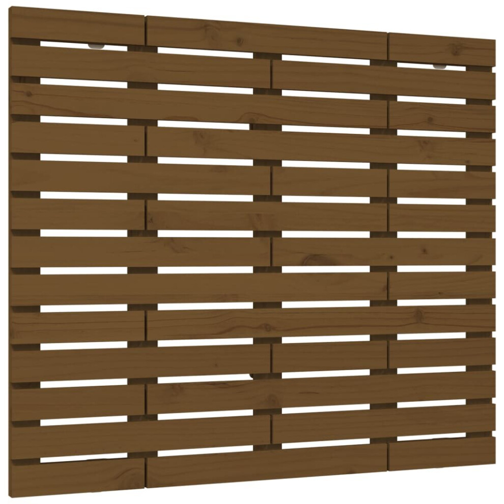 Vidaxl (Honey Brown, 146 X 3 X 91.5 Cm) Wall Headboard Bedroom Bed Header Decor Bed Headboard Solid Wood Pine