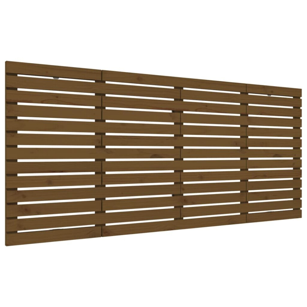 Vidaxl (Honey Brown, 156 X 3 X 91.5 Cm) Wall Headboard Bedroom Bed Header Decor Bed Headboard Solid Wood Pine