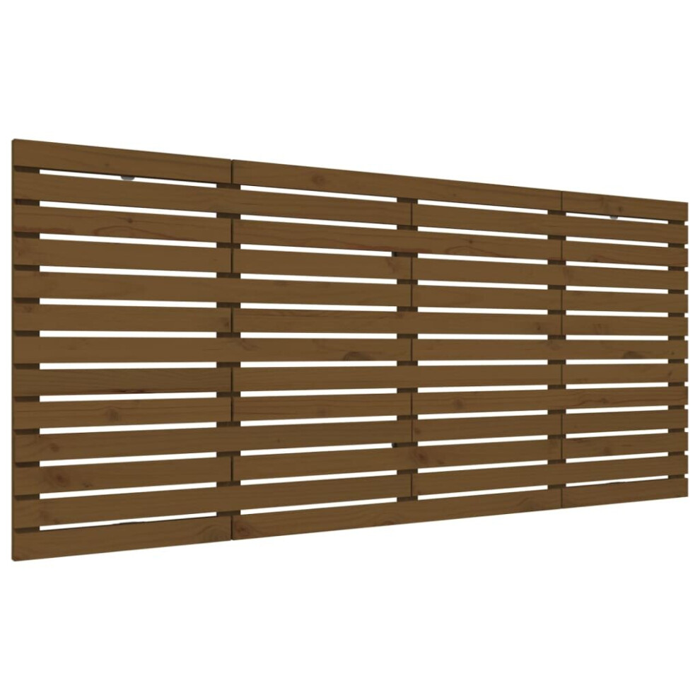 Vidaxl (Honey Brown, 166 X 3 X 91.5 Cm) Wall Headboard Bedroom Bed Header Decor Bed Headboard Solid Wood Pine