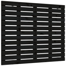 (black, 141 x 3 x 91.5 cm) vidaXL Wall Headboard Bedroom Bed Header Decor Bed Headboard Solid Wood Pine