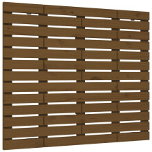 (honey brown, 81 x 3 x 91.5 cm) vidaXL Wall Headboard Bedroom Bed Header Decor Bed Headboard Solid Wood Pine