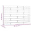 VidaXL (black, 106 x 3 x 63 cm) vidaXL Wall Headboard Bedroom Bed Header Decor Bed Headboard Solid Wood Pine 8