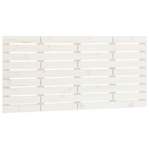 VidaXL (white, 126 x 3 x 63 cm) vidaXL Wall Headboard Bedroom Bed Header Decor Bed Headboard Solid Wood Pine 1