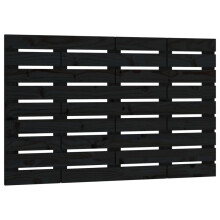 (black, 106 x 3 x 63 cm) vidaXL Wall Headboard Bedroom Bed Header Decor Bed Headboard Solid Wood Pine