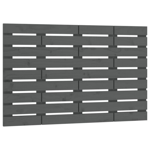 VidaXL (grey, 106 x 3 x 63 cm) vidaXL Wall Headboard Bedroom Bed Header Decor Bed Headboard Solid Wood Pine 1