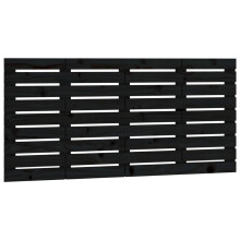 (black, 146 x 3 x 63 cm) vidaXL Wall Headboard Bedroom Bed Header Decor Bed Headboard Solid Wood Pine