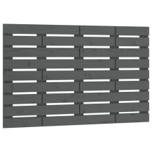 (grey, 96 x 3 x 63 cm) vidaXL Wall Headboard Bedroom Bed Header Decor Bed Headboard Solid Wood Pine