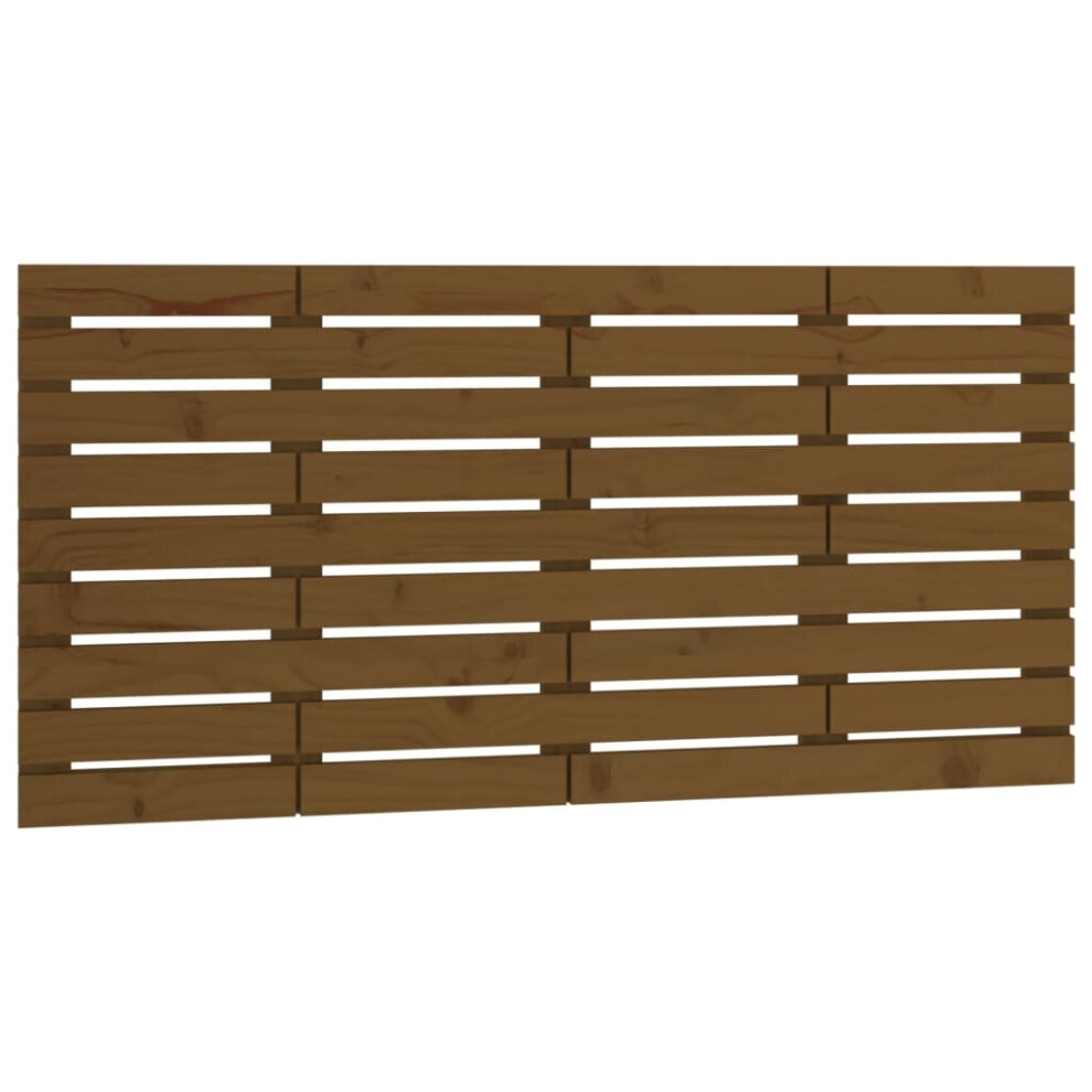 Vidaxl (Honey Brown, 146 X 3 X 63 Cm) Wall Headboard Bedroom Bed Header Decor Bed Headboard Solid Wood Pine