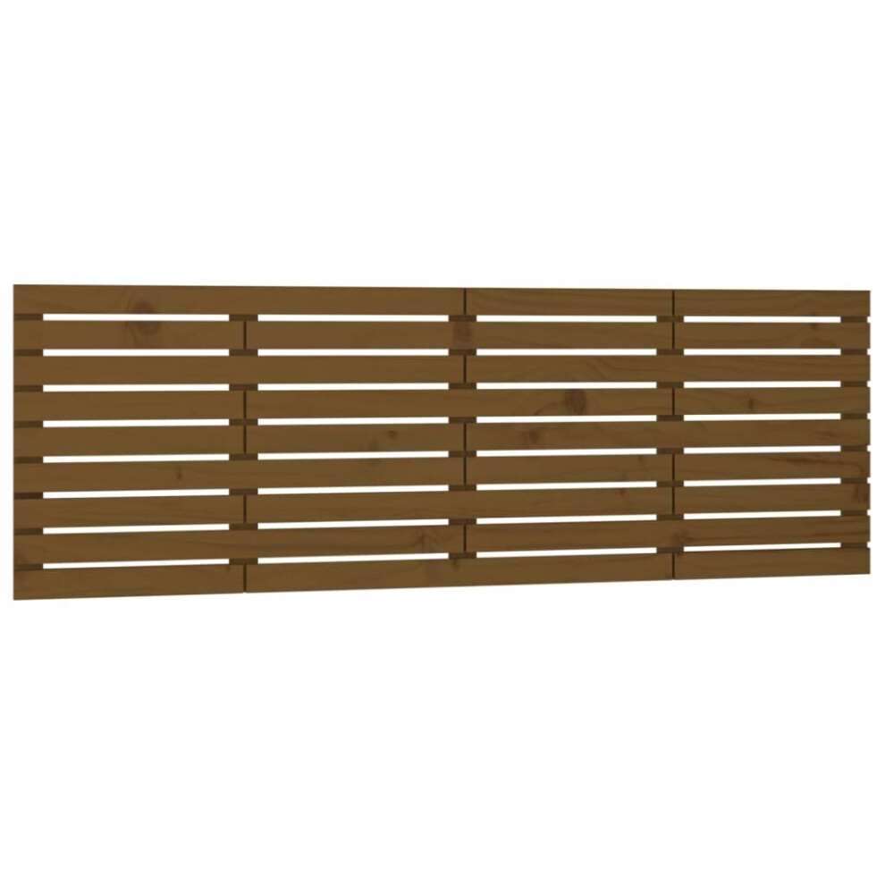 (honey brown, 206 x 3 x 63 cm) vidaXL Solid Wood Pine Wall Headboard Bedroom Bed Header Multi Colours/Sizes